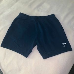 Mens Gymshark Crest Shorts - Navy